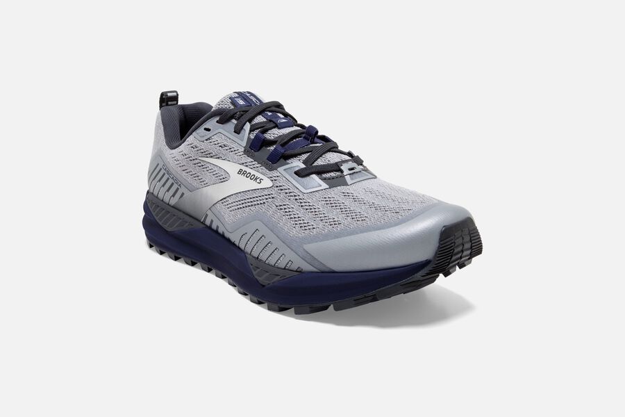 Brooks Cascadia 15 Trail Loopschoenen Heren - Zilver - 367501DCX